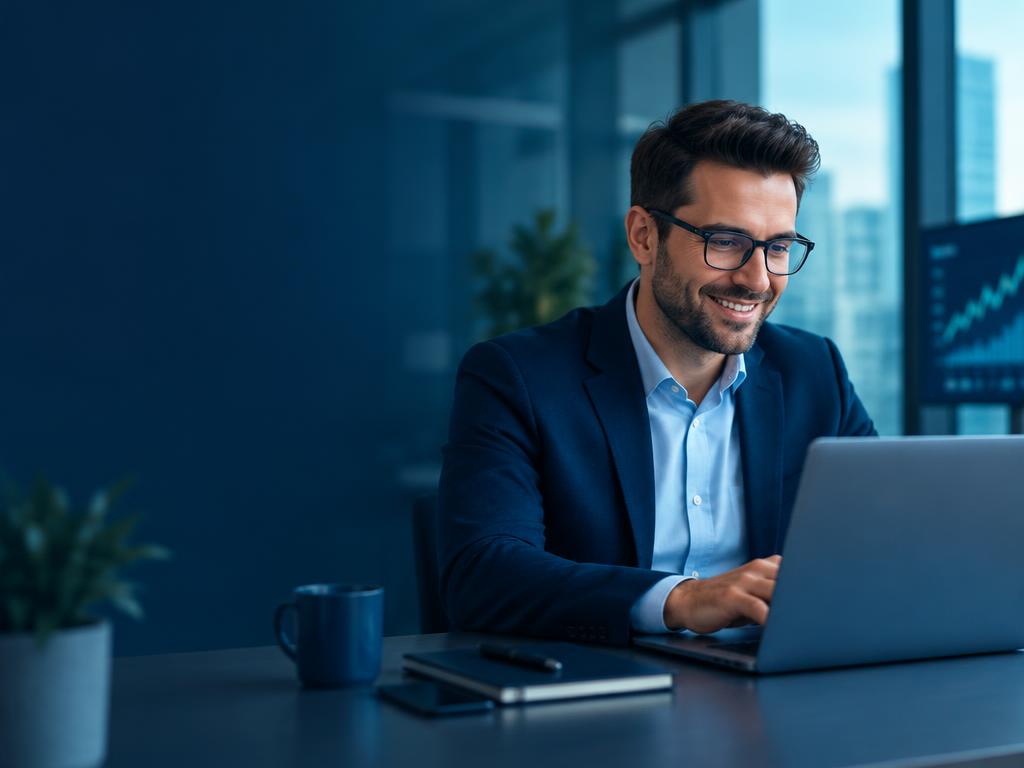 Partner reviewing earnings on a laptop